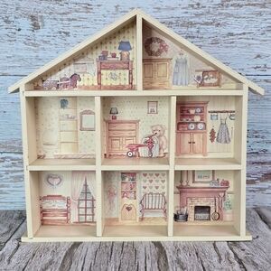 *VTG* Doll House Shelf Wall Hanging , Dollhouse Wall Hanging Shelf Decor